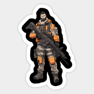 Tactical Armored Soldier Sticker